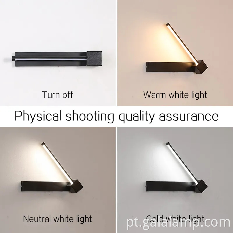 Lâmpada de parede contemporânea de 220V LED para decoração interior elegante